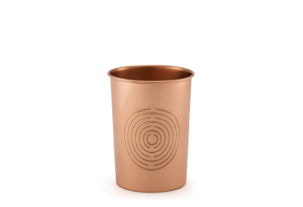 Copper Drinking Cup Shiny 300 ml Handmade