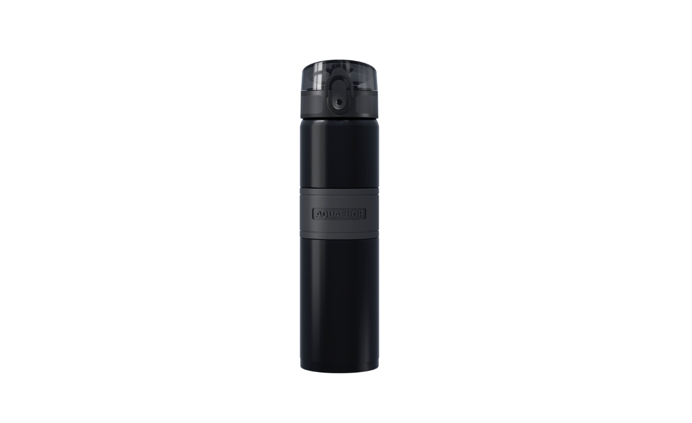 AQUAPHOR thermo bottle City Cool with filter (black)