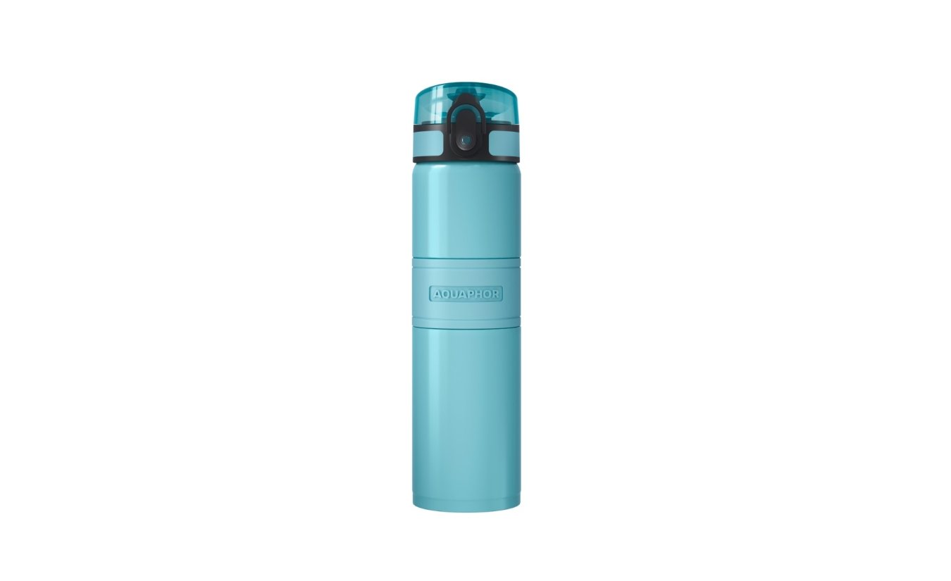 AQUAPHOR thermo bottle City Cool with filter (blue)