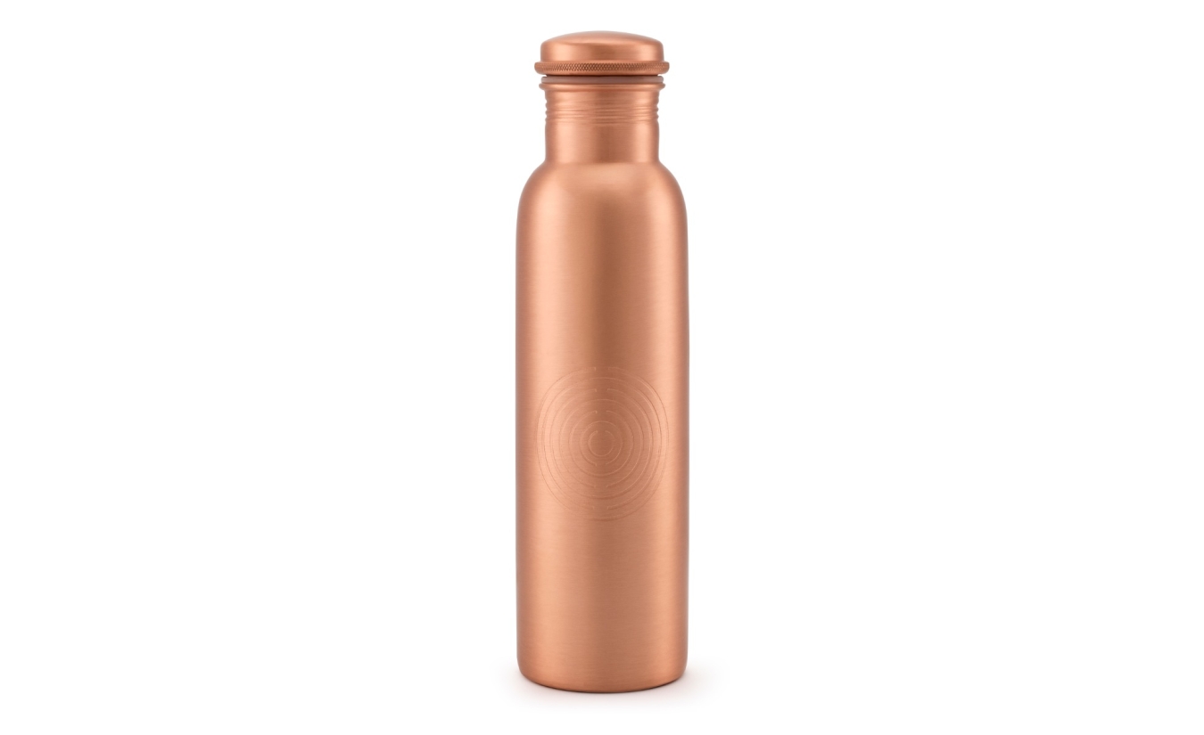 Copper Water Bottle Matte 950 ml Handmade