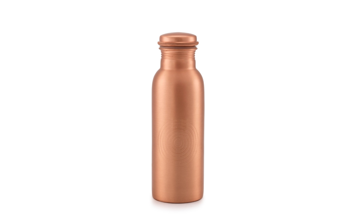 Copper Water Bottle Matte 500 ml Handmade