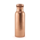 Copper Water Bottle Shiny 500 ml Handmade